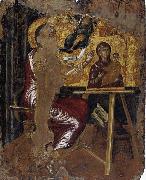 El Greco St Luke Painting the Virgin and Child before 1567 oil painting on canvas
